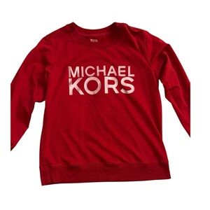 Michael Kors Vibrant Red Logo Sweatshirt